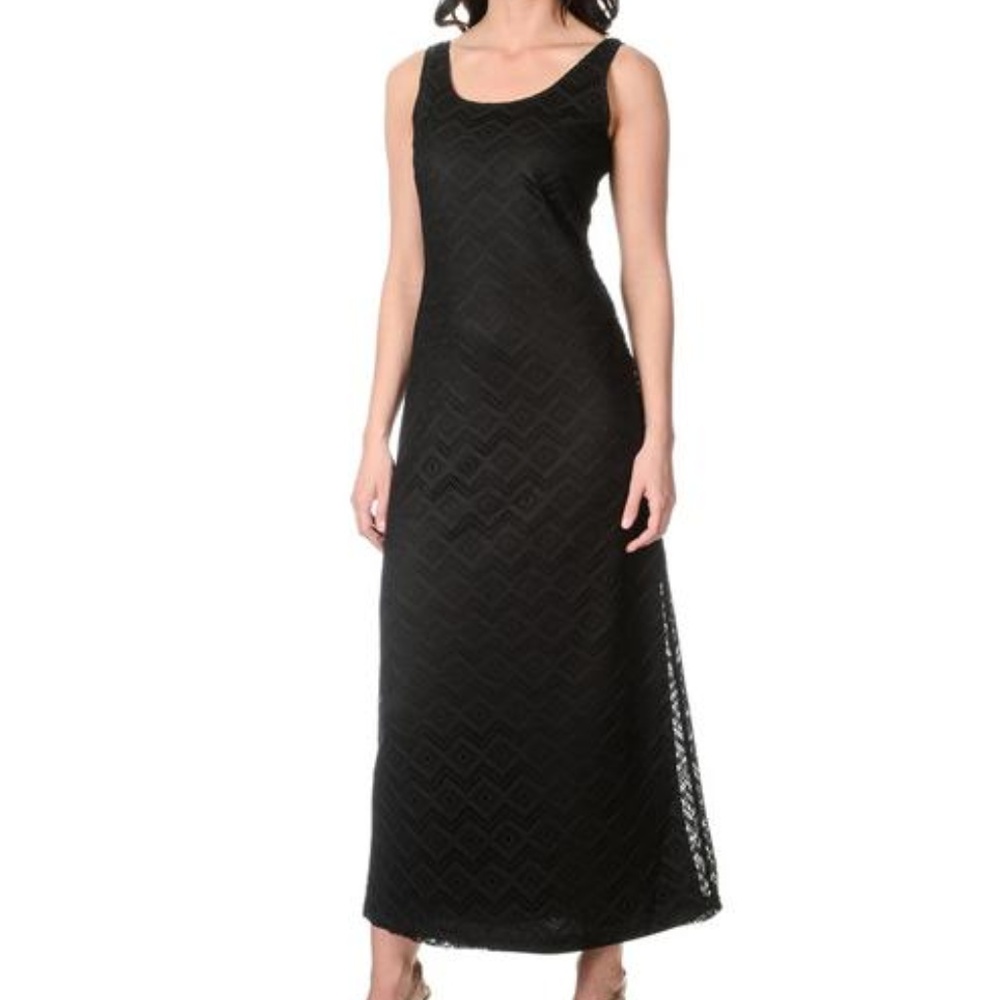 NWT Black overlay maxi